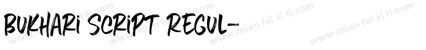 Bukhari Script Regul字体转换